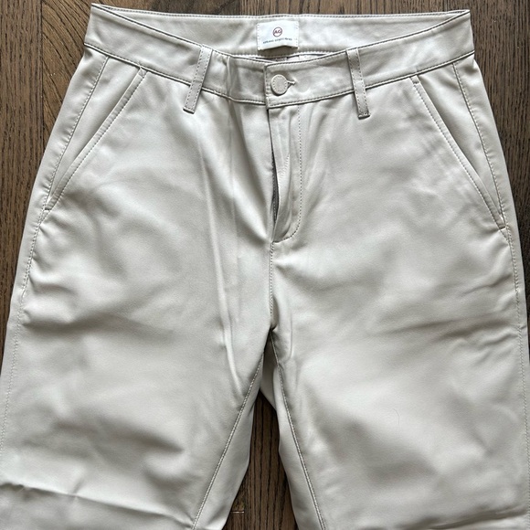 Adriano Goldschmied Faux Leather Pants, Size 26 - Luxe Beige - Picture 9 of 9